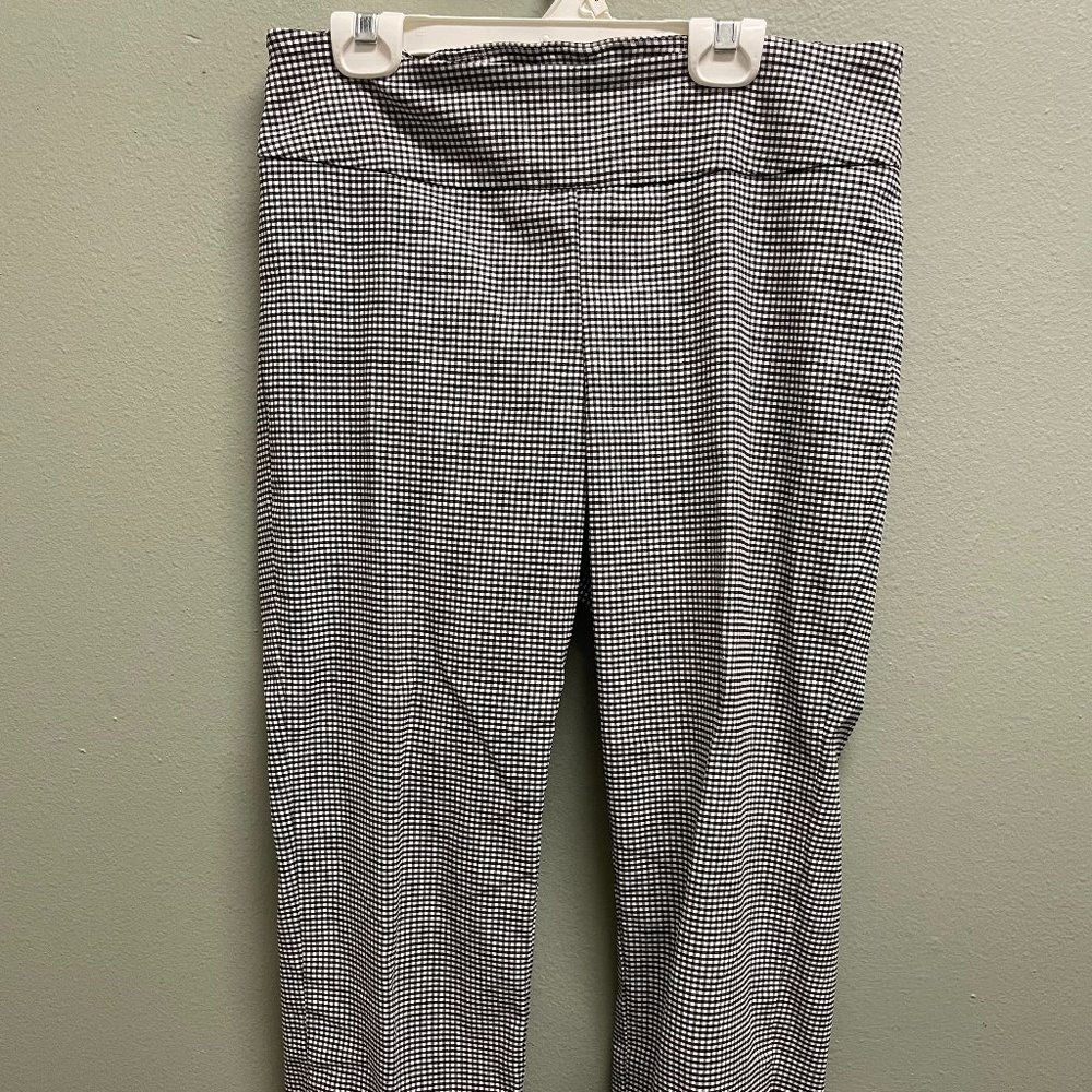 Up! Black & White Polka Gingham Pants